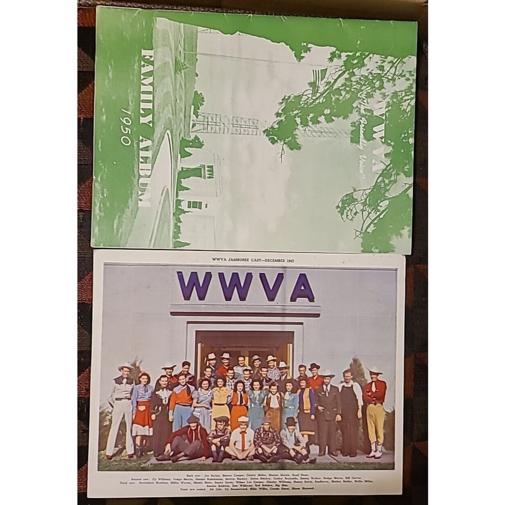 WWVA Jamboree Cast Photo Dec 1947 & Family Album 1950 Wheeling West Virginia USA